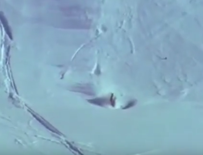 The Skier Hole In One