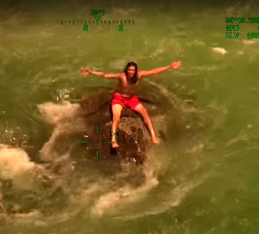 Stranded Above 50 ft Waterfall