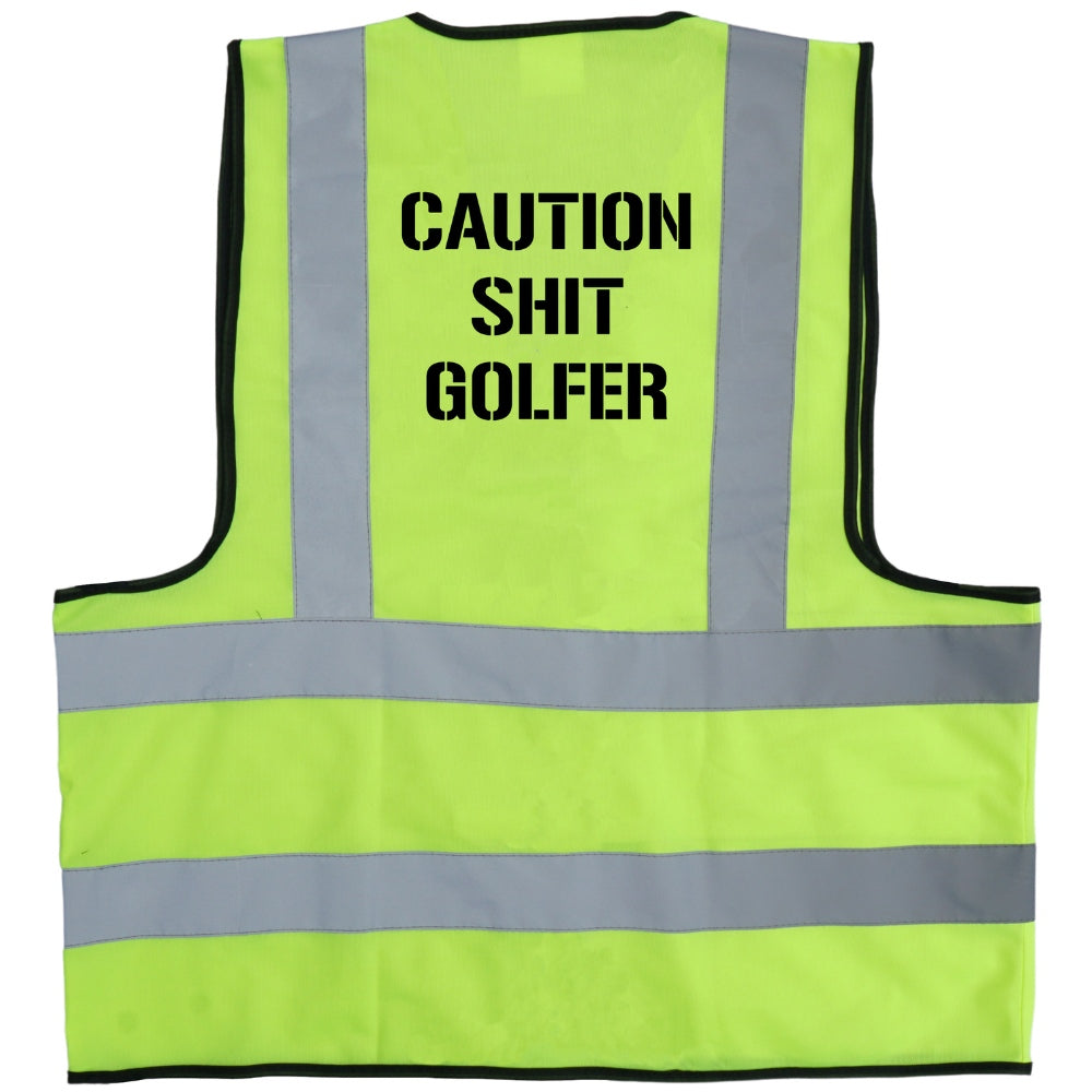 Caution Shit Golfer Vest