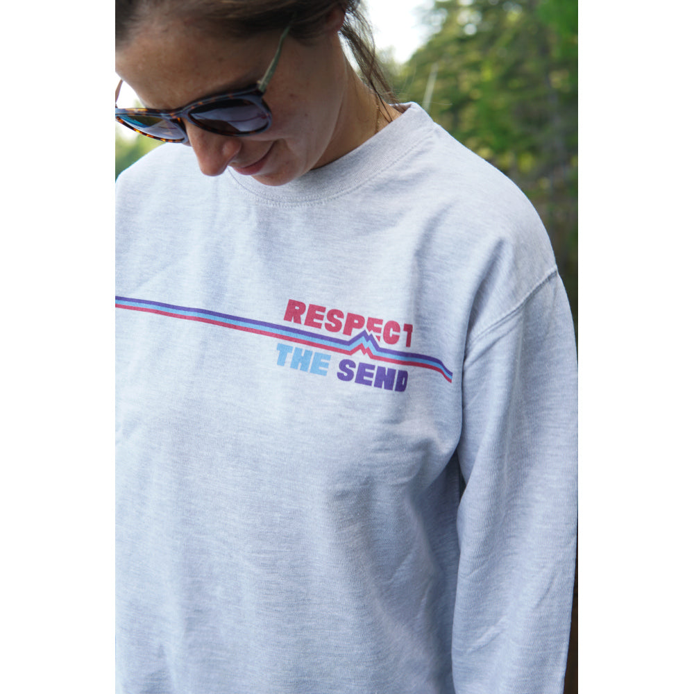 Respect the Send Peak Crew Neck Sweatshirt