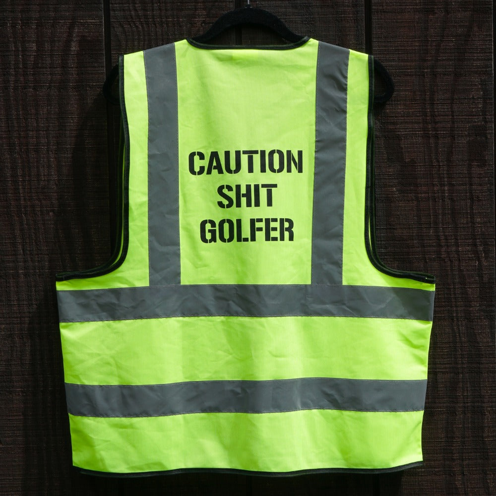 Caution Shit Golfer Vest