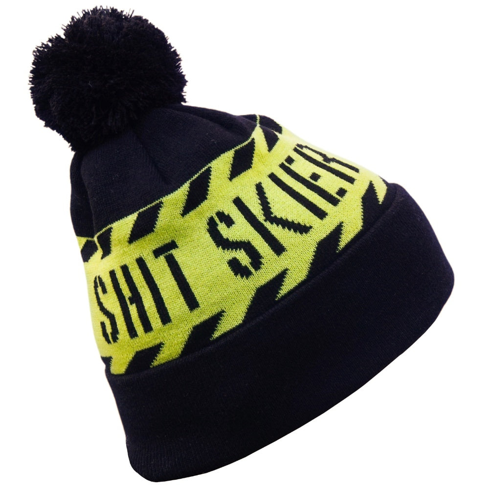 Caution Shit Skier Beanie