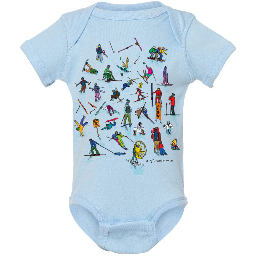 J skis x jerry of the day baby onesie yard sale send it