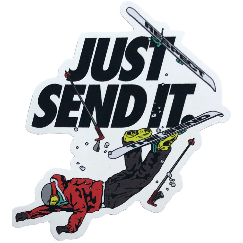 Jerry of the Day Just Send It Sticker.