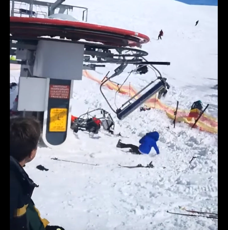 Terrifying Chairlift Malfunction
