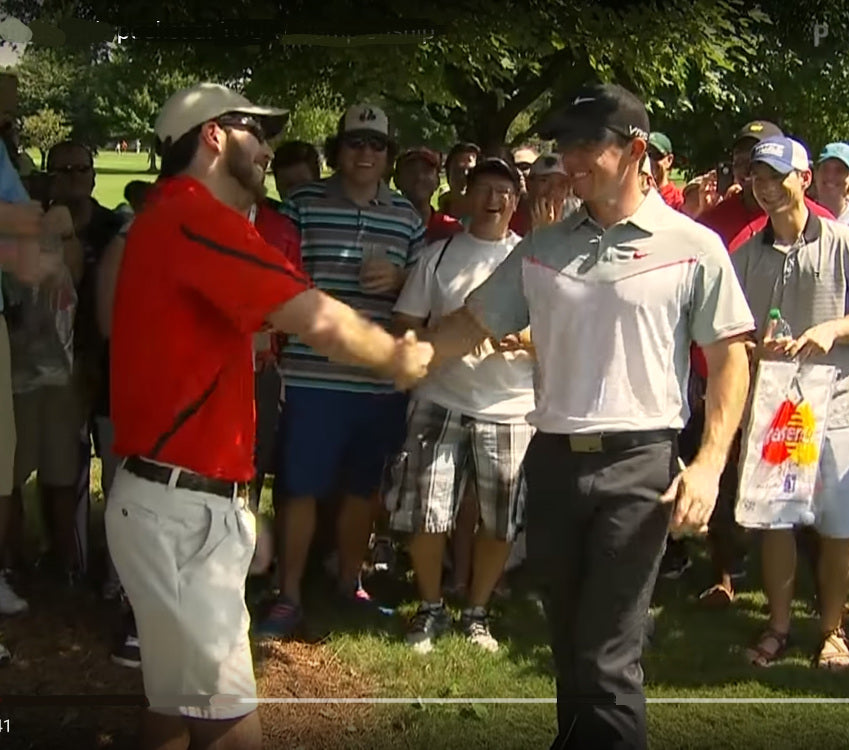 Mcllroy's Golf Ball Lands In Jerry's Pocket