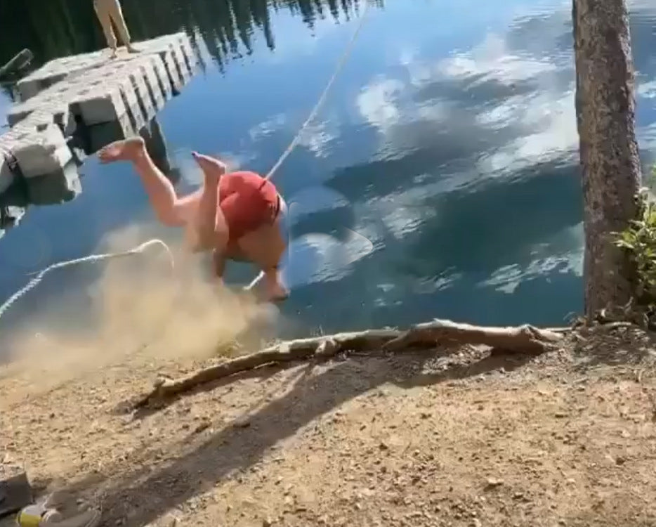 Worst Rope Swing Attempt In History
