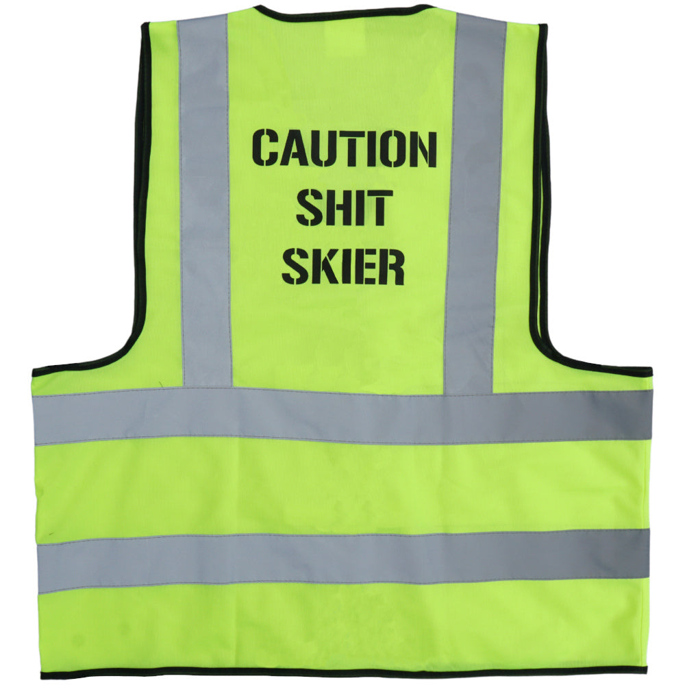 Caution Shit Skier Jerry of the Day Ski Vest