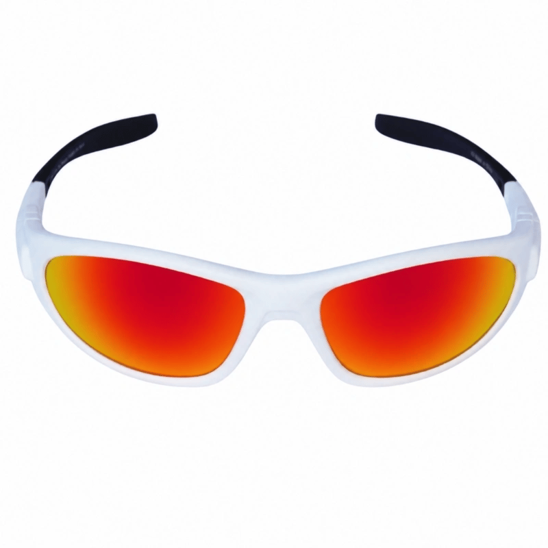 Jerry of the Day Send-O-Vision 10.0 The Jenius - Polarized in white with sunglass arms. Funny ski and snowboard gifts, gear and apparel. 
