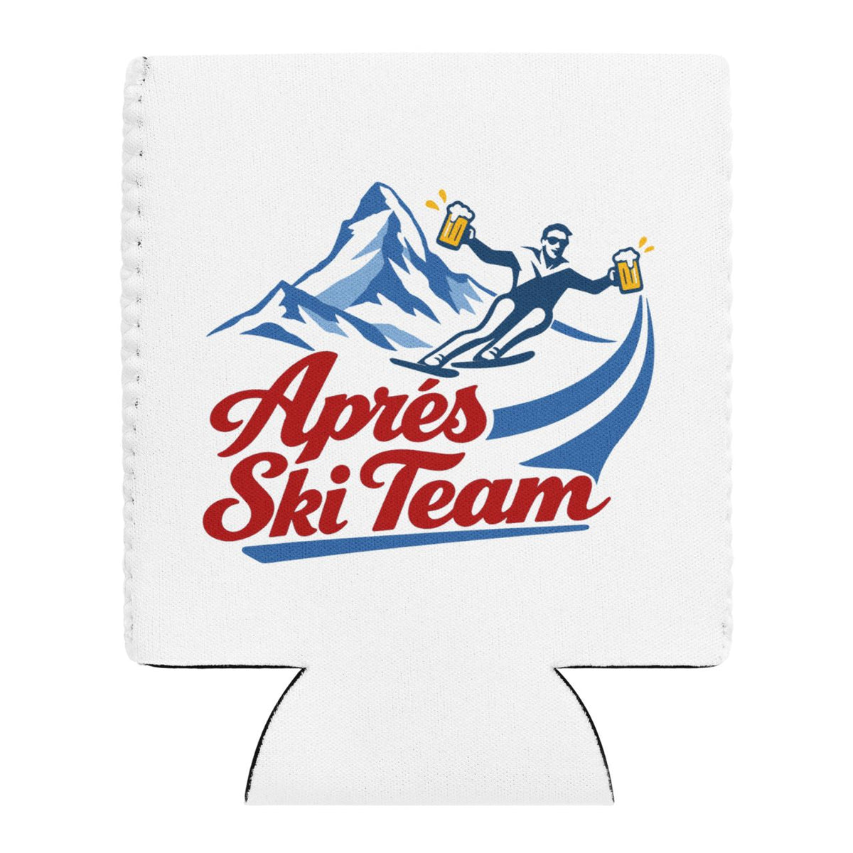 Jerry of the Day Send Apres Ski Team Tee koozie can cooler. Funny ski and snowboard gifts and apparel.