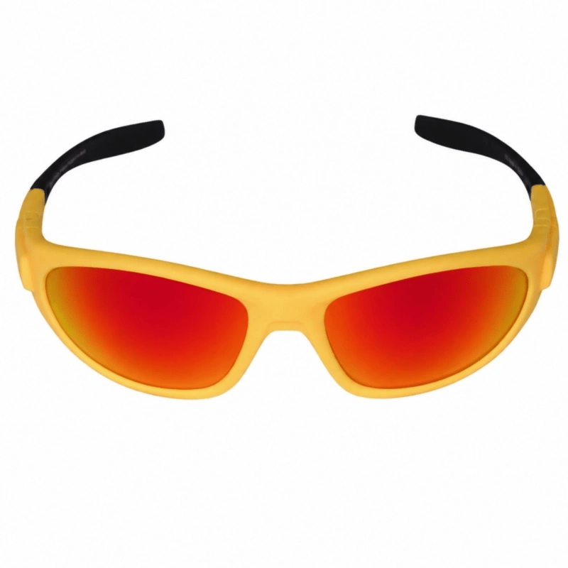 Jerry of the Day Send-O-Vision 10.0 The Jenius - Polarized in yellow with sunglass arms. Funny ski and snowboard gifts, gear and apparel. 