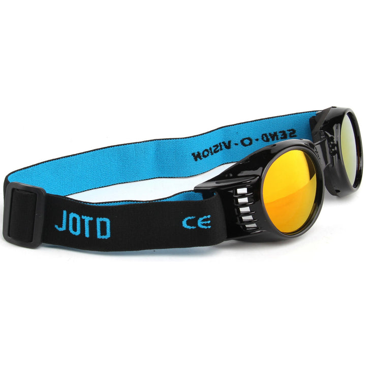Jerry of the Day Send-O-Vision 2.0 Speed Goggles in black, side view. Funny ski and snowboard gifts, shirts, and apparel.