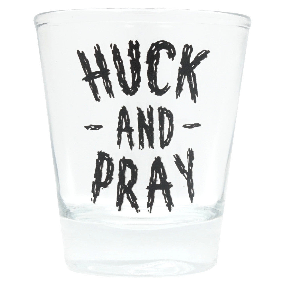 Jerry of the day huck and pray shot glass